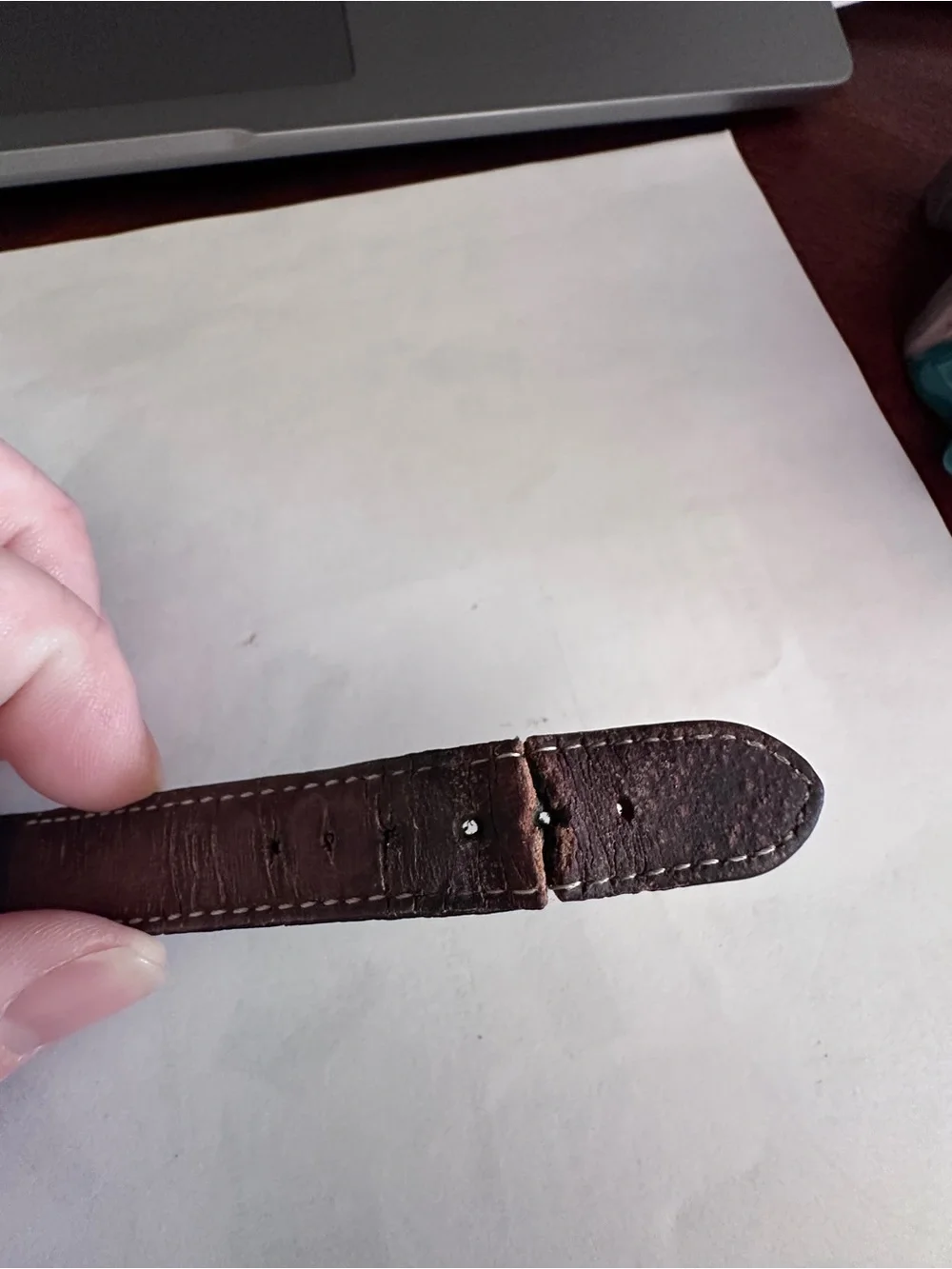 Simon Carter Men's Brown Leather Strap Dress Watch